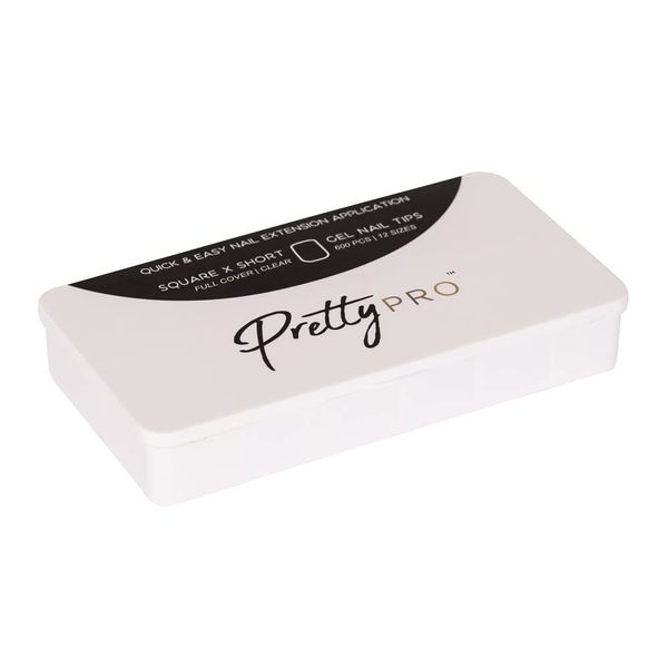 Pretty Pro Soft Assorted False Nail Tips Square X Short