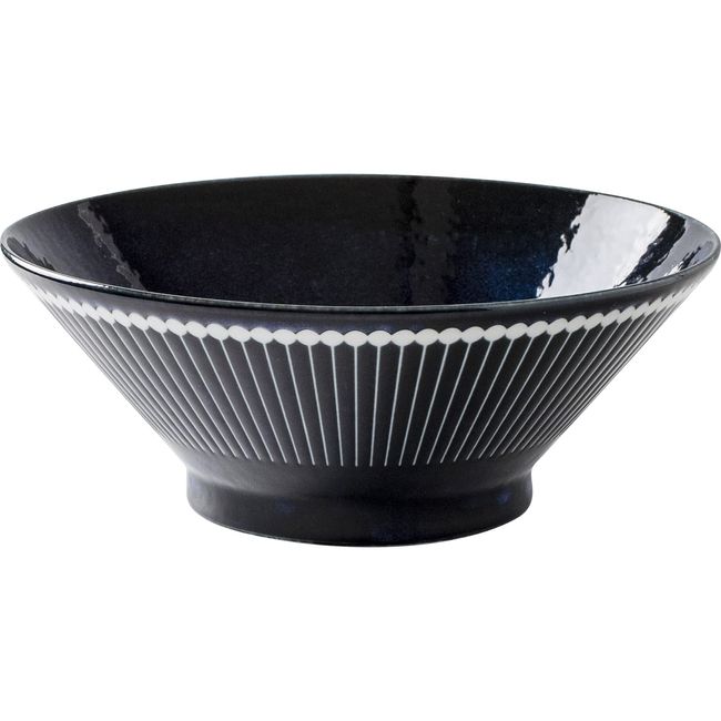 Mino Pottery Albee 210 Noodle Bowl, Navy