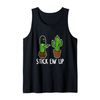 Funny Green Cactus Bank Robber Tank Top