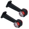 AB Tools Trailer Side Marker With Rubber Base Red White Front Rear Light Lamp PAIR TR153