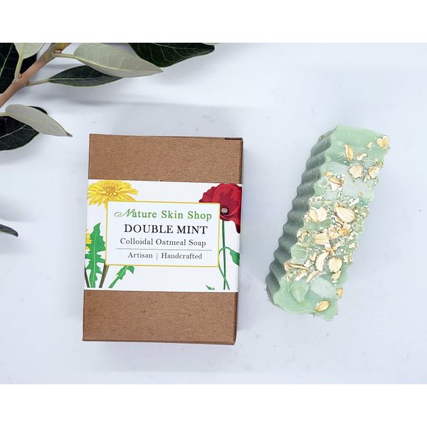 Double Mint Oatmeal Natural Soap