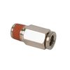 1/8" Npt(M) To 1/8" Airline Straight Fitting (2 Pcs) Dot Approved