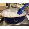 Ice Scoop Slotted Plastic 8 Ounce Blue FDA Approved.