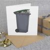 'Wheelie Bin' Blank Greeting Card (GC00045964)
