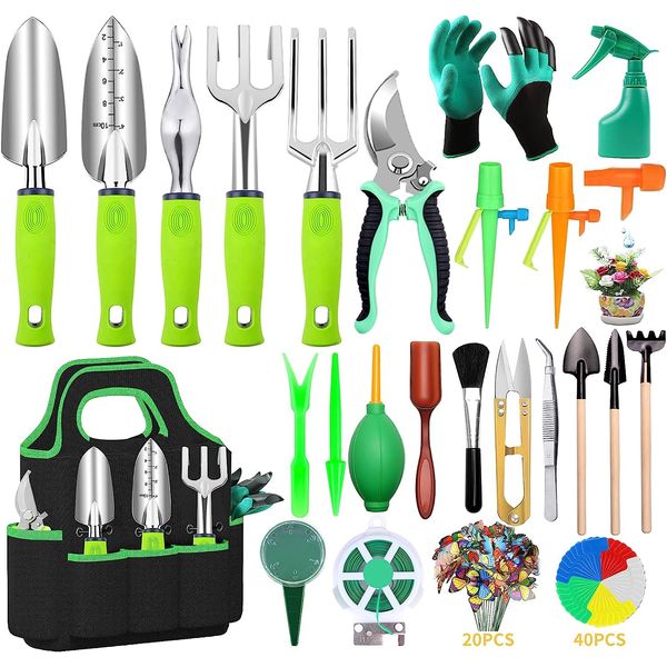 84 PCS Garden Tools Set,10Pcs Succulent Tools Set Included 6Pcs Large Heavy Duty