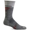 Sockwell Men's Ascend II Crew Moderate Compression Sock, Grey - M/L