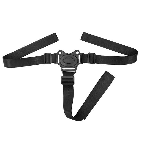 LIXADA Baby Safety Belt Adjustable 3 Point Harness High Chair Strap Seat Children Kids Stroller, Black