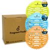 Fragrant Fresh Urinal Screen Deodorizer, Fresh Scented Urinal Screen With Easy Fit & Multiple use (Green Apple, 15 Pack)