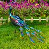 Threestar 22" Peacock with Light Garden Statue
