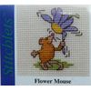 Mouseloft Mini counted Cross Stitch kit - Flower mouse