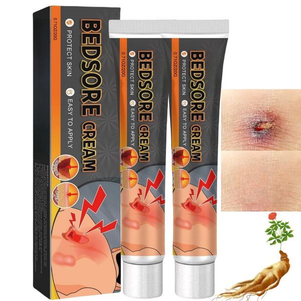 2PCS Bed Sore Cream,Pressure Sore Relief Cream,Bedsore Repair Creams,Bedsore Treatment Cream,Bed Sore Wound Treatment Cream,Pressure Sore Cream for Wound Care,Effective Wound Cream,Bedsore Wound Care