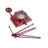 Emartbuy Vintage/Retro Metal Camera Desk Shelf Table Clock - Red Camera
