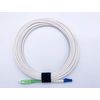 Elfcam® - Fiber Optic Cable SC/APC to LC/UPC Single Mode Simplex, LSZH Optical Starter White(15M)