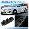 X AUTOHAUX Front Right Driver Side Power Window Switch No.D65166350A Window Control Switch for Mazda 2 6 2008-2012 Black
