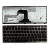 Power4Laptops German Layout Silver Frame Black Replacement Laptop Keyboard Compatible With Lenovo 25213424