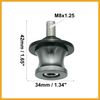 Partuto 2pcs 8mm Motorcycle Rear Stand Swing Arm Spool Sliders Titanium Tone Replacement