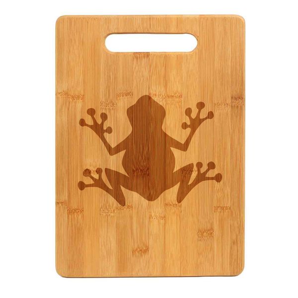 Bamboo Wood Cutting Board Frog