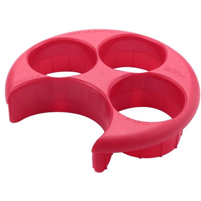 Meal Measure Portion Control Plate (Red)