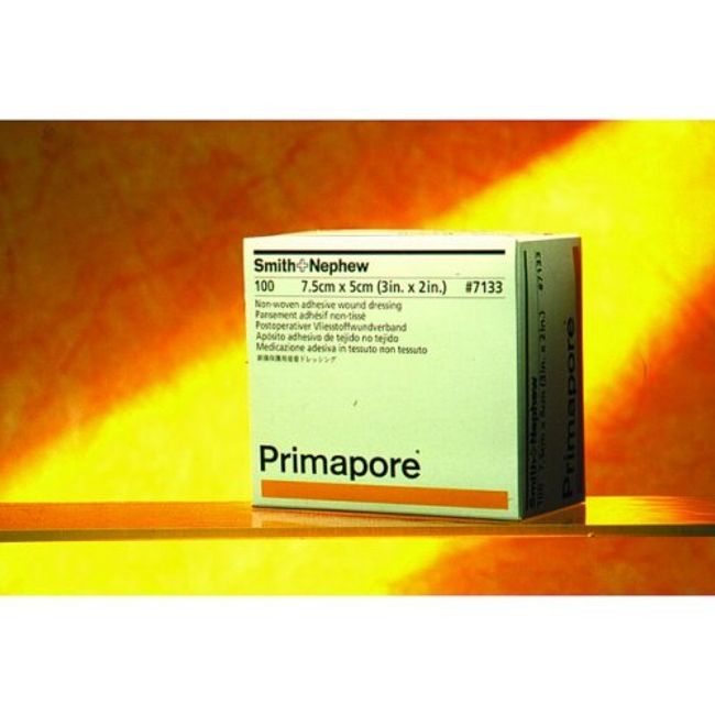 Primapore Adhesive Dressing 3-1/8 X 6 Inch Polyester Rectangle White Sterile, 66000318 - Pack of 20