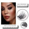 Individual Lashes DIY 45 Cluster Lashes Natural Look C Curl Reusable Fluffy Soft False Eyelashes With Clear Glue Strong Hold 10-16MM