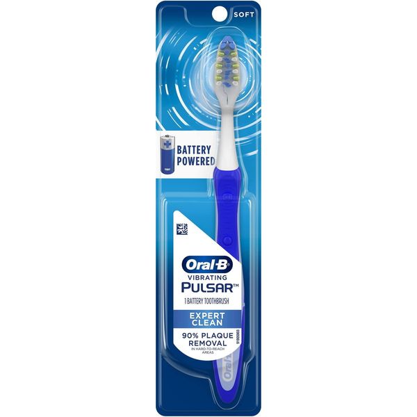 Oral-b Pulsar Expert Clean Battery Powered Toothbrush, Soft, 1 count