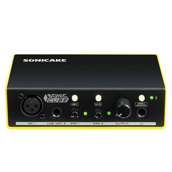 SONICAKE Audio Interface Professionelle Computer Audioschnittstelle mit analogen Vorverstärkern Sonic Cube