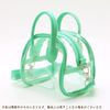 CONC CO449 Boston Shaped Clear Sewn Pouch, Green