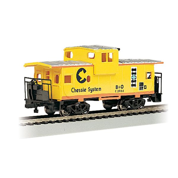 Bachmann Trains - 36' Wide-Vision Caboose - CHESSIE Yellow - HO Scale