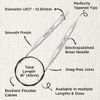 KnitPro Nova Fixed Knitting Needles – 40cm x 12mm Circular Knitting Pins, Silver, 69