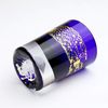 Tajima Glass Gold Leaf Fuji Cold Sake Cup, Lapis (Blue)