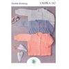 UKHKA Double Knitting DK Pattern for Baby Long Sleeved Lacy Panel Cardigans 162