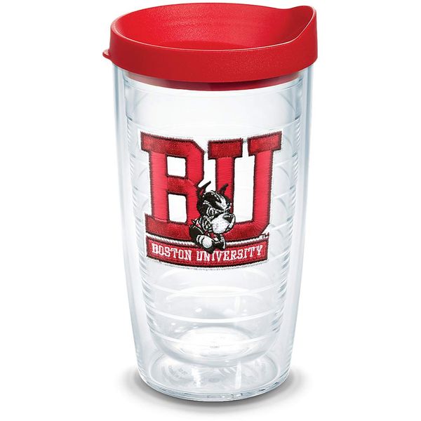 Tervis Made in USA Double Walled Boston University Terriers Insulated Tumbler Cup Keeps Drinks Cold & Hot, 16oz, Emblem