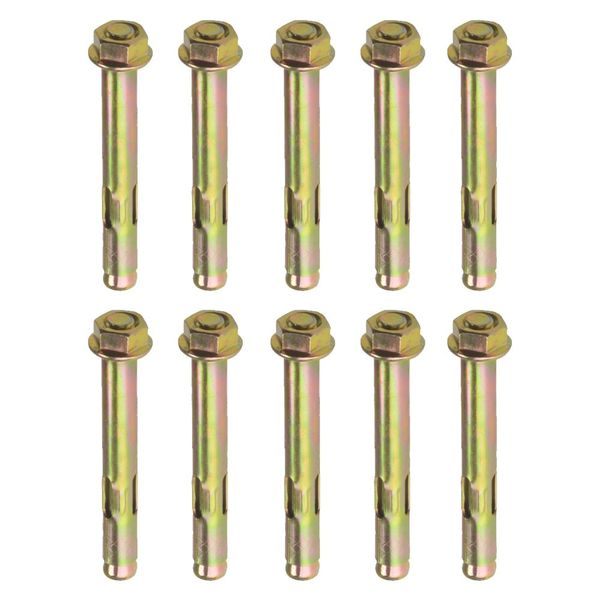 M16X150 Hex Nut Sleeve Anchor - 10 Pack