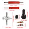 54pcs/Kit Valve Stem Installation Remover Repair Tool Puller Car Tire Plug Core