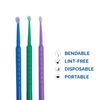 400 Dental Micro Brush Microbrush Bendable Applicator Tips Regular 2.5mm Blue