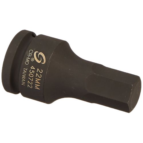 SUNEX TOOLS 450722 3/4-Inch Drive 22-mm Hex Driver Impact Socket