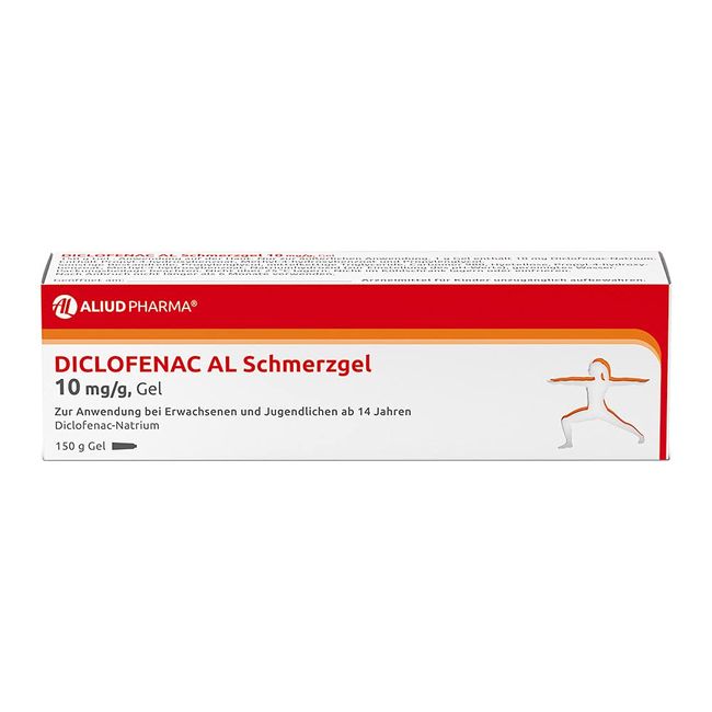 ALIUD PHARMA Diclofenac AL Schmerzgel 10 mg/g, Gel 2 x 150 g Doppelpack: Hilfe bei leichten bis mäßig starken, akuten Muskelschmerzen