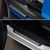 Axenture Universal Chrome Door Sill Trim Plate Covers with Scratch Guard - 4 Pcs