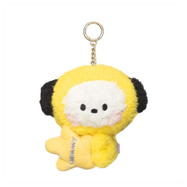 Solomon Shoji BT21 Minini Reel Key Holder Plush Toy Key Ring Bag Charm Bag Accessory Character