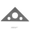 Tbest Angle Blocks, 45/90 Degrees Matte Aluminum Alloy Mini Right Angle Ruler Woodworking Measuring Tool Triangular Ruler