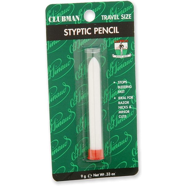 Pinaud Clubman Travel Size Styptic Pencil, 0.33-Ounce (Pack of 12)