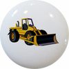 Yellow BULLDOZER Cabinet DRAWER Pull KNOB Ceramic