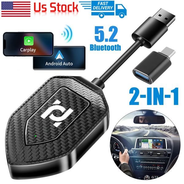 Wireless USB CarPlay Adapter For Apple Android Wireless Carplay Dongle Plug Play