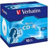 Verbatim CDR 80 Audio 10 Pack J/Case (16x)