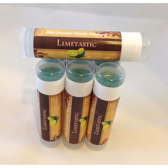 Lip Balm Limetastic Flavor Green Lime Chapstick Tube All Natural Vegetarian