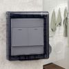 4pcs Box Outdoor Covers Waterproof Box Wall Face Plate Panel Box Wall Case Protectors Black