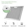 30 inch Range Hood Wall Mount Kitchen 3-Speed Touch Panel Vent Black Painted New