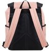 FUEL Drawstring Backpack With Double Rose Gold Buckles, Blush Pink