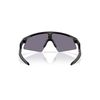 Oakley OJ9015 Resistor Sweep Rectangular Sunglasses, Polished Black/Prizm Grey, 28 mm