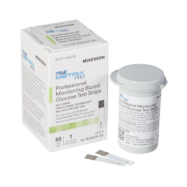 McKesson TRUE METRIX PRO & Controls Blood Glucose Test Strips 150 Ct